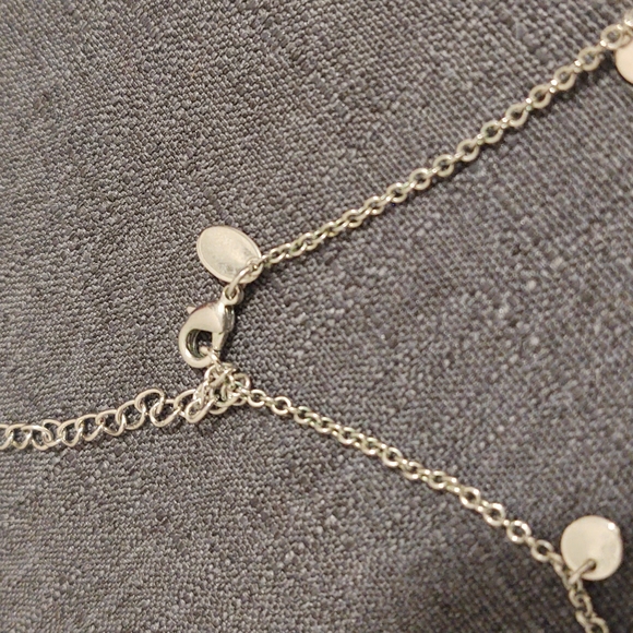 Lia Sophia long silver party necklace - Picture 3 of 3